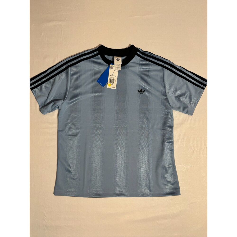NWT Adidas Originals Women's Adicolor Football Jacquard T-Shirt | Size Large